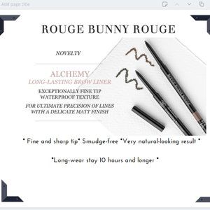 Rouge Bunny Rouge Long-lasting Brow Liner •